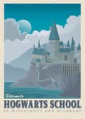 A3 Print - Harry Potter - Welcome to Hogwarts School multifärg