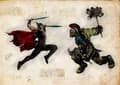A3 Print - Thor and Hulk - Battle multifärg