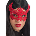 Miniatyrbild 1 av 2: Ansiktsmask - Devil mask in red Fabric Macrame multifärg