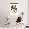 Miniatyrbillede 2 af 2: Poster - DC COMICS - 90TH ANNIVERSARY Multicolor