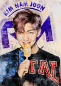A3 Print - K Pop - RM Multicolor