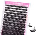 Clusterfransar DIY Individuella 100D 07D Curl 8-16mm Fransförlängning No tools