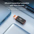 Pikkukuva 1 / 2: USB C - Lightning -sovitin PD 20W 120W pikalataus Lightning-uros - Type C -sovitin iPhonelle IOS - USB Type C -muunnin