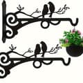 Set med 2 blomkorgshängare Mångsidiga krokar för hängande växter Inomhus Utomhus Väggmontering 2pcs