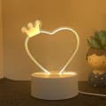 Luova LED-muistilehtiö-yövalo USB-viestitaululla Shape 2
