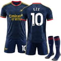 2026-2027 Arsenal Udebanesæt Børnefodboldtrøje Sæt med Strømper No.10 Eze 20