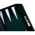Miniatyrbild 3 av 6: Backgammon de Luxe - Hög kvalitet - 15 tum - Syntetiskt läder - Filtinlägg - Pärlbelagda spelpjäser
