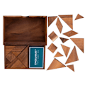 Miniatyrbild 4 av 6: Dubbel Tangram i trädjur - Duell - Ekologiskt träspel - 1 och 2 spelare - 4 år och över - 350103
