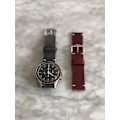 Miniatyrbilde 3 av 4: Rött vintage klockarmband av läder Red 18mm