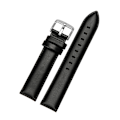 Miniatyrbilde 1 av 4: Klassiskt klockarmband av svart läder Black 20mm