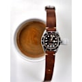 Pikkukuva 4 / 4: Brunt vintage klockarmband av läder Brown 22mm