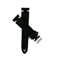 Pikkukuva 1 / 2: Svart klockarmband av konstläder Black 22mm
