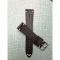 Pikkukuva 3 / 4: Racing klockarmband av svart läder Black 18mm