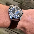 Pikkukuva 4 / 4: Klockarmband av mörkbrunt läder DarkBrown 18mm
