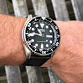 Miniatyrbilde 4 av 5: Svart sailcloth klockarmband Black 22mm