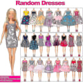 Pikkukuva 3 / 4: 50kpl/ set Barbie-nukke Mekot Kengät Korut Vaatteet Asusteet Pukeutumispeli 30cm nukelle