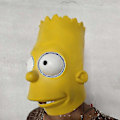 Miniatyrbillede 3 af 3: The Simpsons Bart Mask Halloween højkvalitets latex kostume maske-mxbc