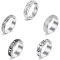 Angstlindrende ring til kvinder - Angstlindrende spinnerring - Stresslindrende ring - Anti-angstring til kvinder