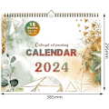Miniatyrbillede 2 af 5: Vægkalender 2023-2024, 18 måneder at se vægplanlægningskalender 2023-2024, månedlig vægkalender juli. 2023 - dec. 2024