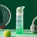 Sportvattenflaska med spraydimma, 650 ml läckagesäker dricksflaska, 2-i-1 dimvattenflaska Green