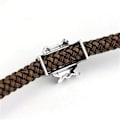 Miniatyrbillede 5 af 5: Attack on Titan Armbånd, Japansk Anime Flettet Armbånd til Mænd og Kvinder (Titanium)
