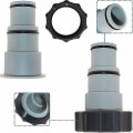 Miniatyrbillede 3 af 5: 2-pak Intex Pool A-adapter erstatningspumpe slange adapter A-serie med indvendig gevindskrue