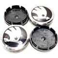 Pikkukuva 2 / 5: Set med 4 svarta navkapslar till Skoda 56 mm För Fabia, Octavia, Superb