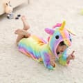 Barn Pojke Flicka Enhörning Badrock Sovkläder Pyjamas Flanell Fleece Morgonrock Regnbåge Rainbow 3-4 Years