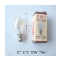 Miniatyrbillede 2 af 5: 20 stk 7 Watt C7 E12 natlampe og saltlampe erstatningspærer, glødepærer i klart glas As Shown