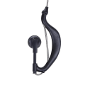 Pikkukuva 4 / 4: Musta 2-nastainen Ptt-mikrofoni kuulokemikrofoni, yhteensopiva Kenwood-radion Baofeng Uv5r -auton kanssa