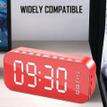 Miniatyrbild 5 av 5: Väckarklocka för sovrum/kontor, digital klocka med Bluetooth högtalare, väckarklocka för tunga sovplatser red