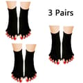 Toe Separator Yoga Gymnastics Exercise Massage Foot Shaping Socks black