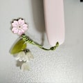 Miniatyrbild 5 av 6: Blommor Mobiltelefon Charm, Mobiltelefon Remmar, Blomhänge Charm Telefon Lanyard Rem Charms Söta Ficknyckelkedja Hängande Rem Dekor  (Lila)