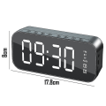 Miniatyrbild 2 av 5: Väckarklocka för sovrum/kontor, digital klocka med Bluetooth högtalare, väckarklocka för tunga sovplatser black