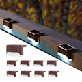 Pikkukuva 1 / 4: Ammattimainen aurinkokenno ulkovalaistus langaton (8kpl) Brown s Brown shell white light