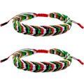 Miniatyrbilde 1 av 5: 2 stk håndlaget armbånd i Palestina i Palestina suvenirarmbånd med justerbart lag vevd armbånd, smykker, gaver til menn og kvinner
