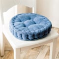 Pikkukuva 2 / 5: Pyöreä tyynytuolin pehmuste paksu tatami-tyyny sisä- ja ulkotiloihin, sininen-40cm