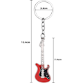 Miniatyrbilde 2 av 5: 2 stk. Gitar nøkkelring Musikkfans Spesial Replika Nøkkelring Mini Gitar Form Anheng for Henge Nøkkelring Tilbehør Suvenir Gave