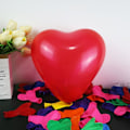 Miniatyrbillede 3 af 4: 100 stk. Farverige Hjerteformede Balloner 10\" Latex Balloner Regnbue Hjerteformede Balloner til Bryllup Frieri Valentinsdag Dekorationer