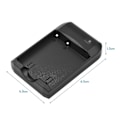 Miniatyrbillede 4 af 4: NP-40 Batterilader med LED-indikatorlys + 2 stk. NP-40 Batterier 3.7V 800mAh med USB-opladning black