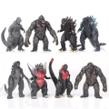 Miniatyrbillede 2 af 3: 2024 8 stk Godzilla vs Kong Movie 3,5" actionfigurer legetøj Godzilla King Kong Titan Beast Collection Model Børnegave
