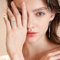 Miniatyrbillede 2 af 5: 6 stk Fidget-ringe til angstlindring Justerbare ringe Sæt Justerbare ringe Fidgetringe Dampærle armbånd