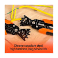 Miniatyrbillede 5 af 5: Multifunktionel trådafisoleringstang til elektrikerskæring af trådafisolering Tryk på trådvikling black  orange