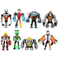 Miniatyrbillede 1 af 5: 8 stk/sæt Legetøjssamling Gave Dukke Model Dekoration Ben 10 Legetøj Protector Of Earth Action Figurer