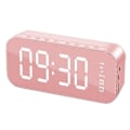 Miniatyrbild 1 av 5: Väckarklocka för sovrum/kontor, digital klocka med Bluetooth högtalare, väckarklocka för tunga sovplatser pink