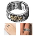 Pikkukuva 4 / 5: Feng Shui Sormus Justerbar Pixiu Amulet Lucky Ring Mantra Protection Wealth Ring För Kvinnor Män Ringar