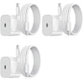 Miniatyrbilde 1 av 7: Lader for Samsung - Hurtiglader - Adapter + Kabel 20W USB-C Hvit 3-Pakning Samsung（NT） 3-Pakning Samsung 3-Pack