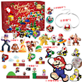 Miniatyrbilde 9 av 9: Julekalender - 24 Dagers Nedtelling, Julegave Overraskelsesgave til Tenåringer Jenter Barn Bursdagsgave 2024 H Mario