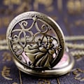 Miniatyrbillede 3 af 6: Alice i Eventyrland Lommeur Bronze Kvarts Steampunk Lommeure Fødselsdag Julegave til Børn