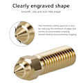 Miniatyrbild 3 av 5: 10 STK K1 Mässingsmunstycken, 3D-skrivare 10 STK High Speed ​​0,4 mm munstycken för K1, K1 Max Gold